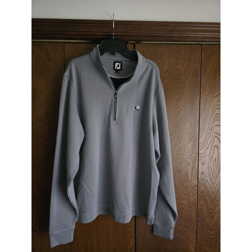 FootJoy‎ Striped Quarter-Zip Pullover L